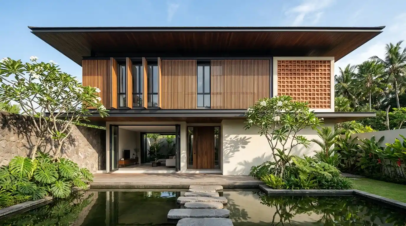Jasa Desain Rumah Tropis Modern, Sejuk dan Estetik Sepanjang Tahun