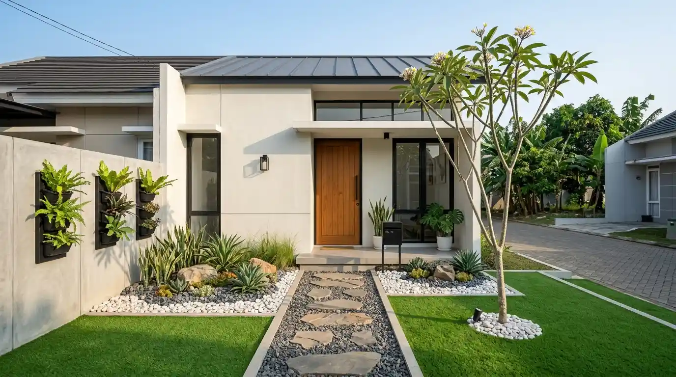 8 Inspirasi Taman Kecil Depan Rumah Minimalis