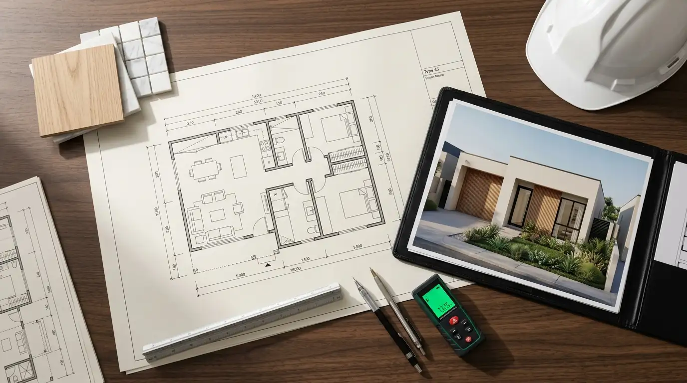 Jasa Desain Rumah Type 45, Solusi Lahan Terbatas