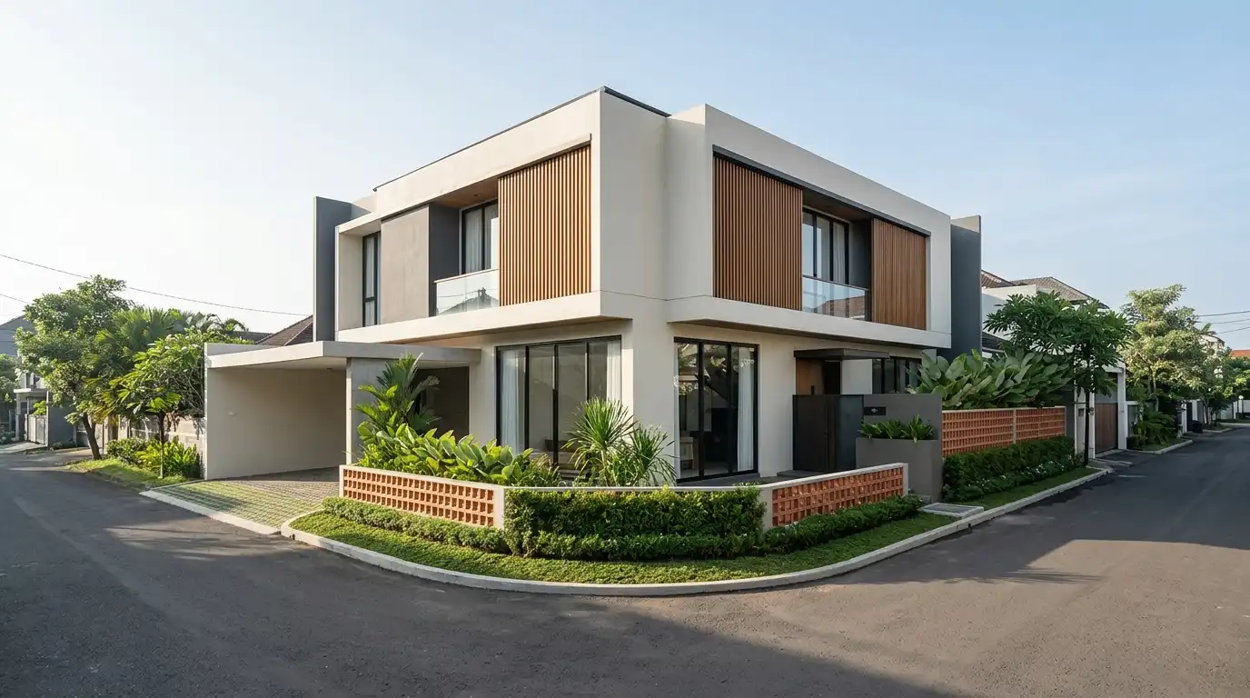 Inspirasi Desain Rumah Hook di Lahan Sudut yang Maksimal