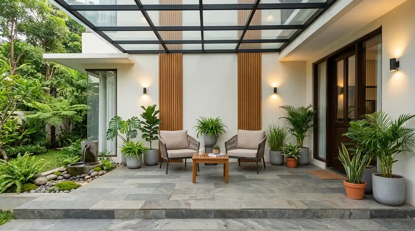 7 Ide Desain Teras Rumah Minimalis yang Estetik