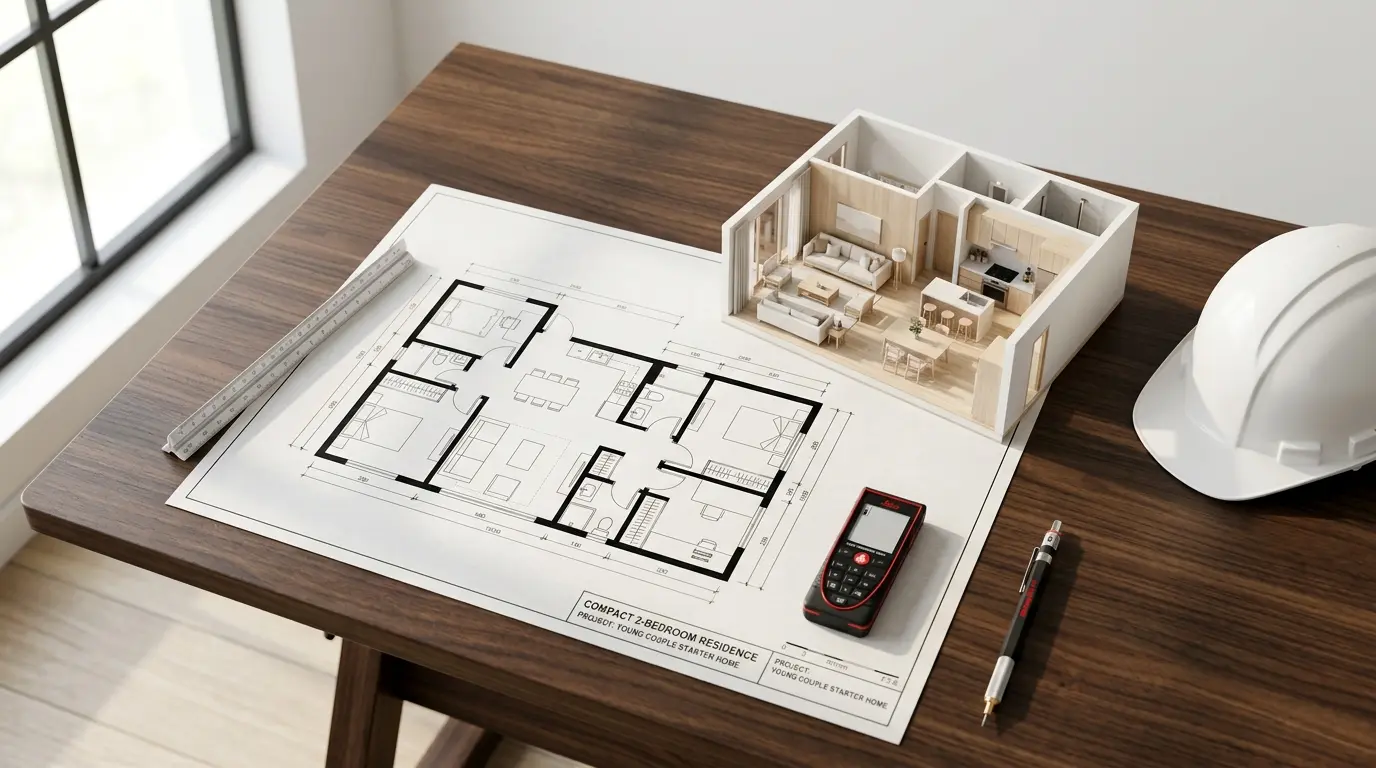 Inspirasi Desain Rumah Minimalis 2 Kamar untuk Pasangan Muda
