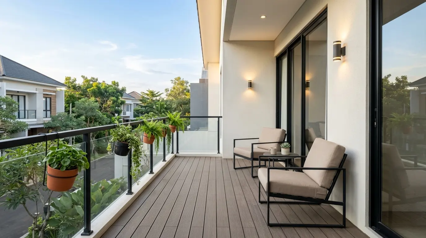 5 Ide Desain Balkon Rumah Minimalis yang Nyaman