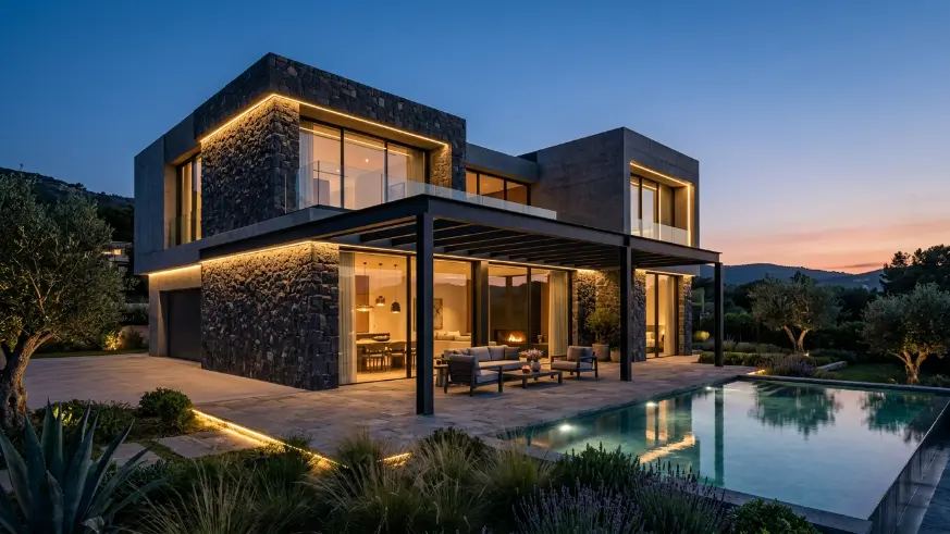 Jasa Desain Rumah Modern Tropis Berkelas